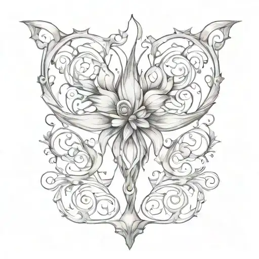 scar cover tattoo design idea