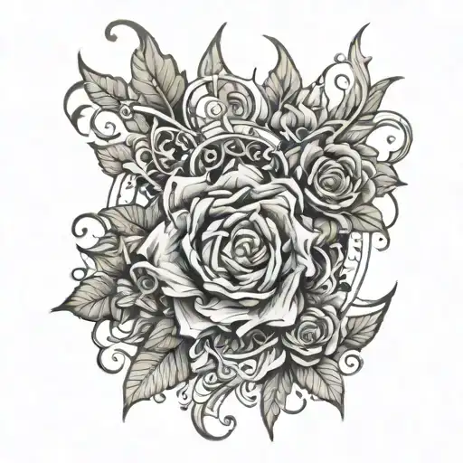 scar cover tattoo design idea