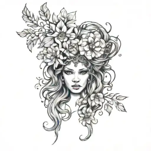 scar cover tattoo design idea