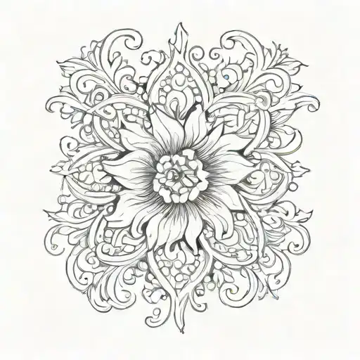 scar cover tattoo design idea