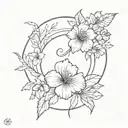 scar cover tattoo design idea