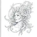 scar cover tattoo design idea