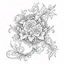 scar cover tattoo design idea