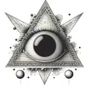 eye of providence triangle tattoo tattoo design idea