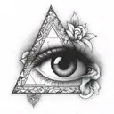 eye of providence triangle tattoo tattoo design idea