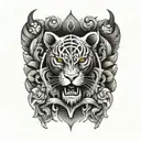 scar cover tattoo design idea