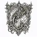 scar cover tattoo design idea