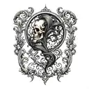 scar cover tattoo design idea