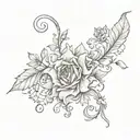 scar cover tattoo design idea