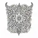 scar cover tattoo design idea