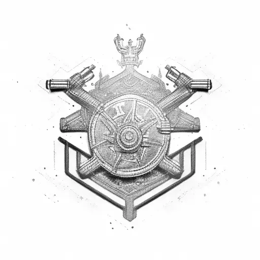 British army tank regiment tattoo design idea