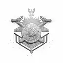 British army tank regiment tattoo design idea