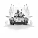 British army tank regiment tattoo design idea