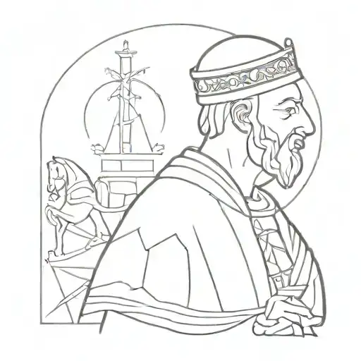 Baldwin IV of Jerusalem tattoo design idea