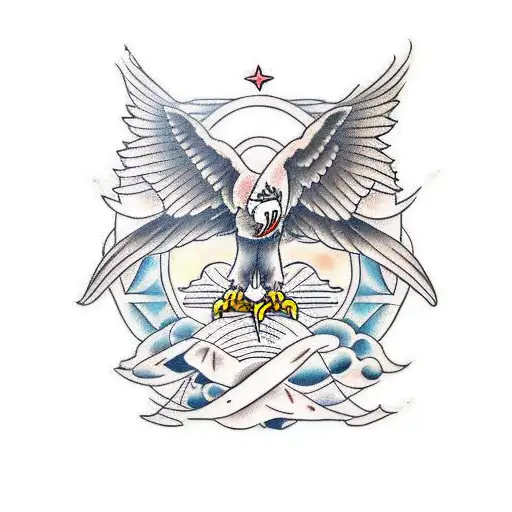 wedgetail eagle sailor tattoo tattoo design idea