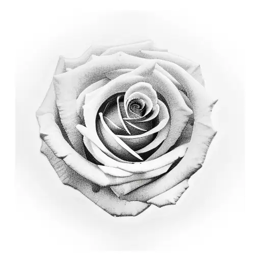 swathi with rose minimal tattoo tattoo design idea