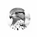 falcon tattoo design idea
