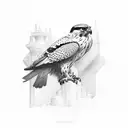 falcon tattoo design idea