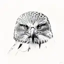 falcon tattoo design idea