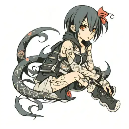 Emo tattoo design idea