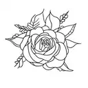 December, July, april, September, August birth flowers tattoo design idea