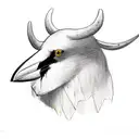 crow with the moo.  tattoo design idea