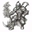 better to be a warrior in a garden than a gardener in a war  tattoo design idea