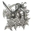 better to be a warrior in a garden than a gardener in a war  tattoo design idea