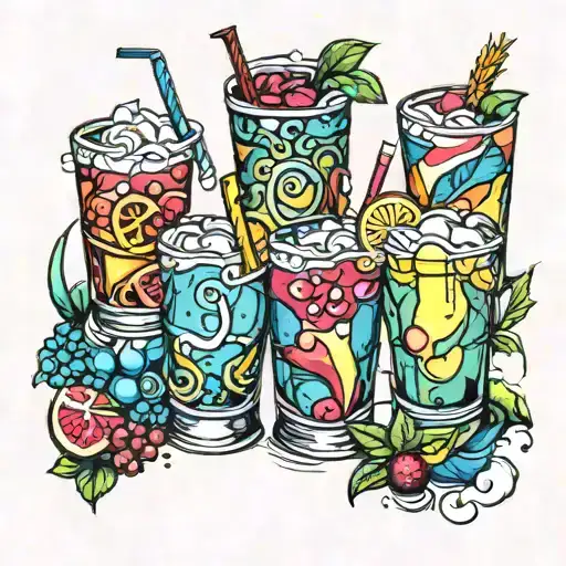 Japanese "Color Mandala For The Elbow" Tattoo Idea BlackInk AI