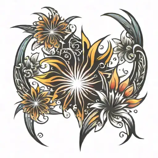 fireworks  tattoo design idea