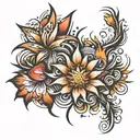 fireworks  tattoo design idea