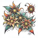 fireworks  tattoo design idea