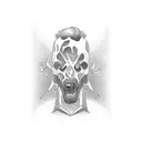 Backwards Ice skating Men tattoo design idea