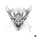 demon elf tattoo design idea