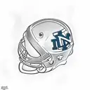 Create a tattoo design featuring the Notre Dame football team. The design should be placed on a beige skin color backgro tattoo design idea
