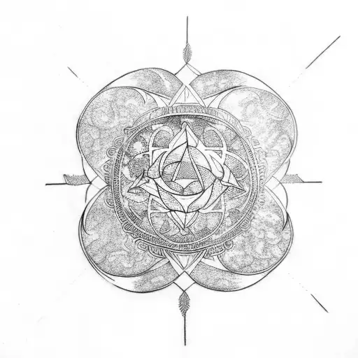 Black clover tattoo design idea