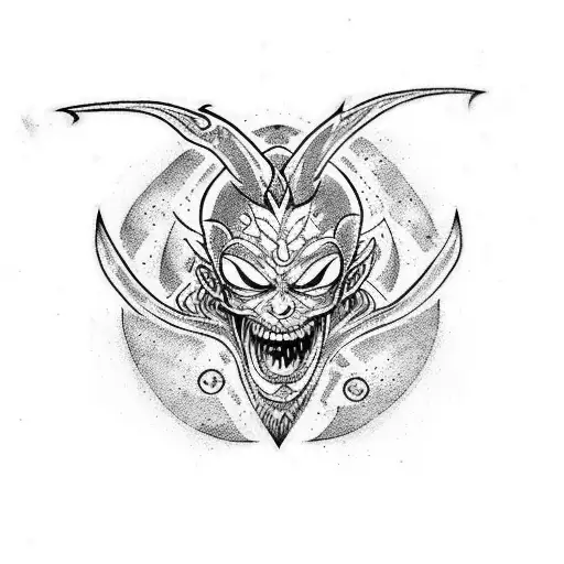 Black clover asta demonio tattoo design idea