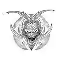 Black clover asta demonio tattoo design idea