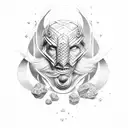 wegwisir with thor tattoo design idea