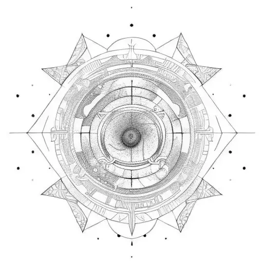 Celestial playground for my kids tattoo design idea