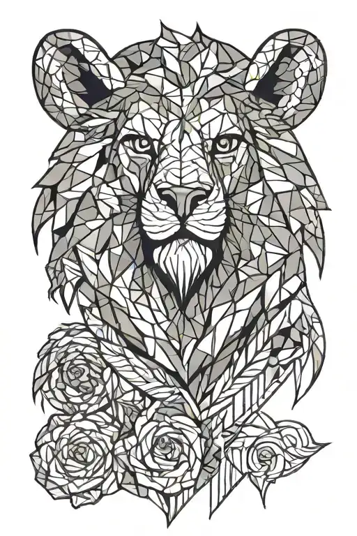beast from movie beauty and the beast tattoo design idea