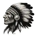 native american football tattoo design idea