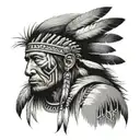 Native American tattoo design idea