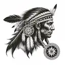 Native American tattoo design idea