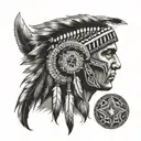 Native American tattoo design idea