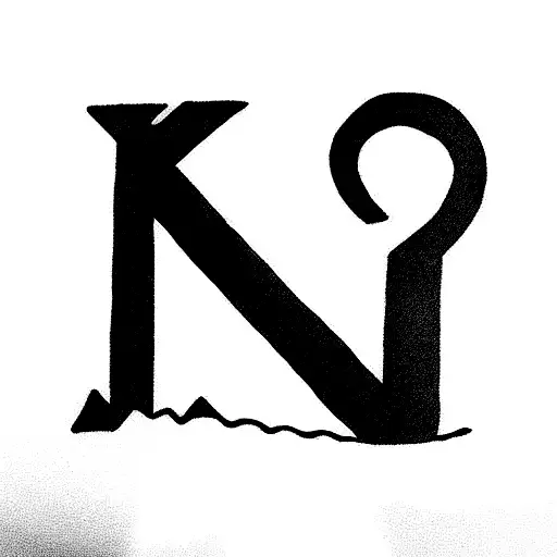 alphabets L and P tattoo design idea