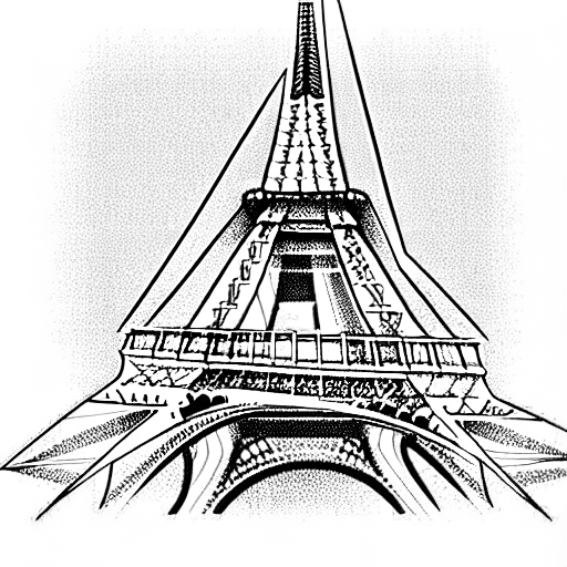 Eiffel tower tattoo design idea