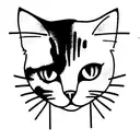 Cat Calico  tattoo design idea