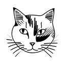 Cat Calico  tattoo design idea