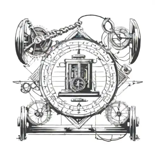 electrical ohms law such as scales tattoo design idea